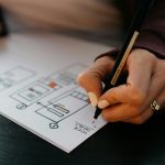Website design planning and sketch
